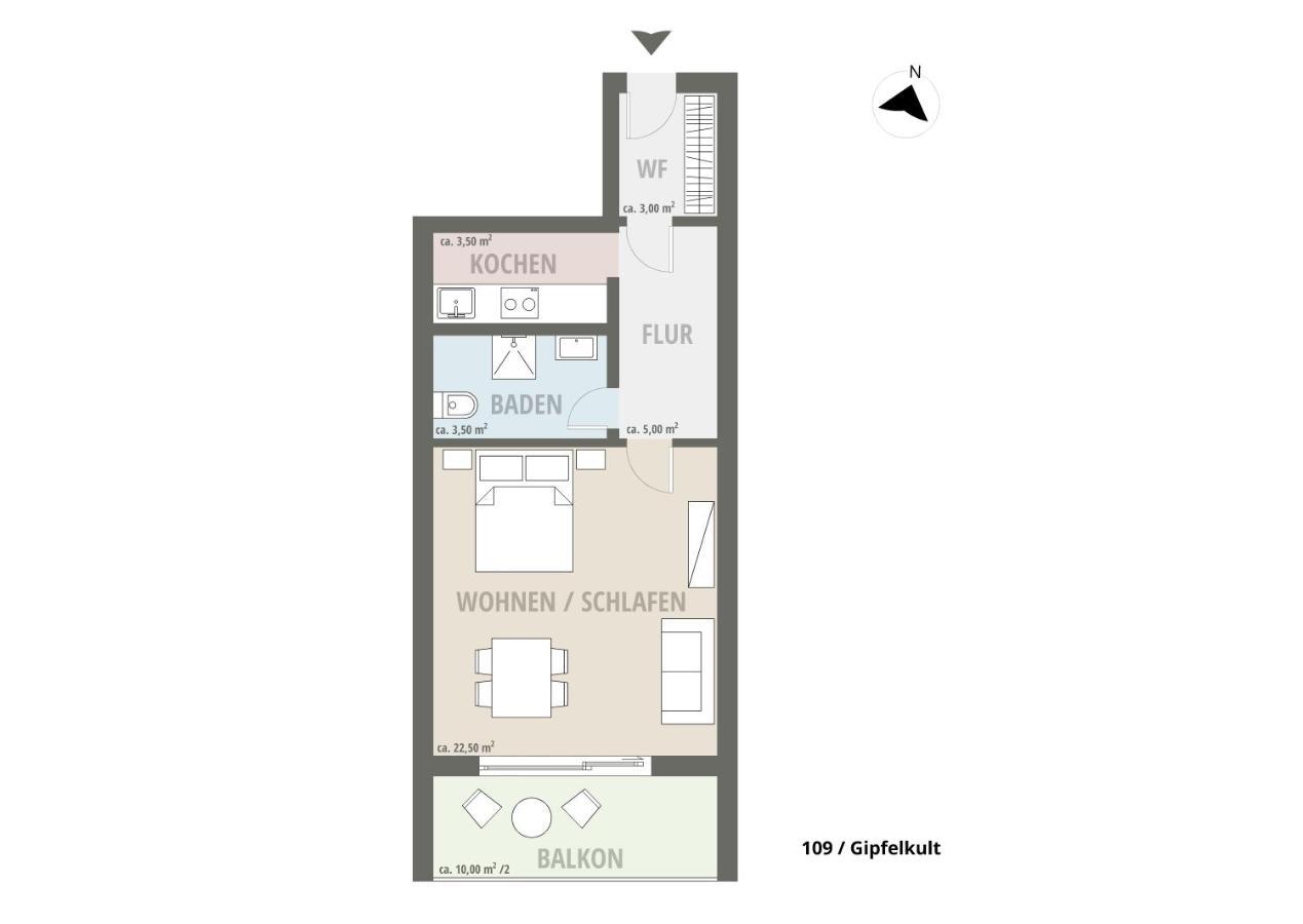 Kult Apartment - Gipfelkult โอเบอร์สทดอร์ฟ ภายนอก รูปภาพ